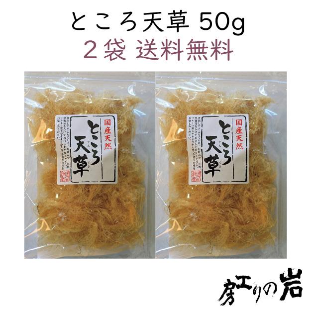 ところ天草 50g 2袋セット 国産 ところてん 天草 自由研究や手作りお
