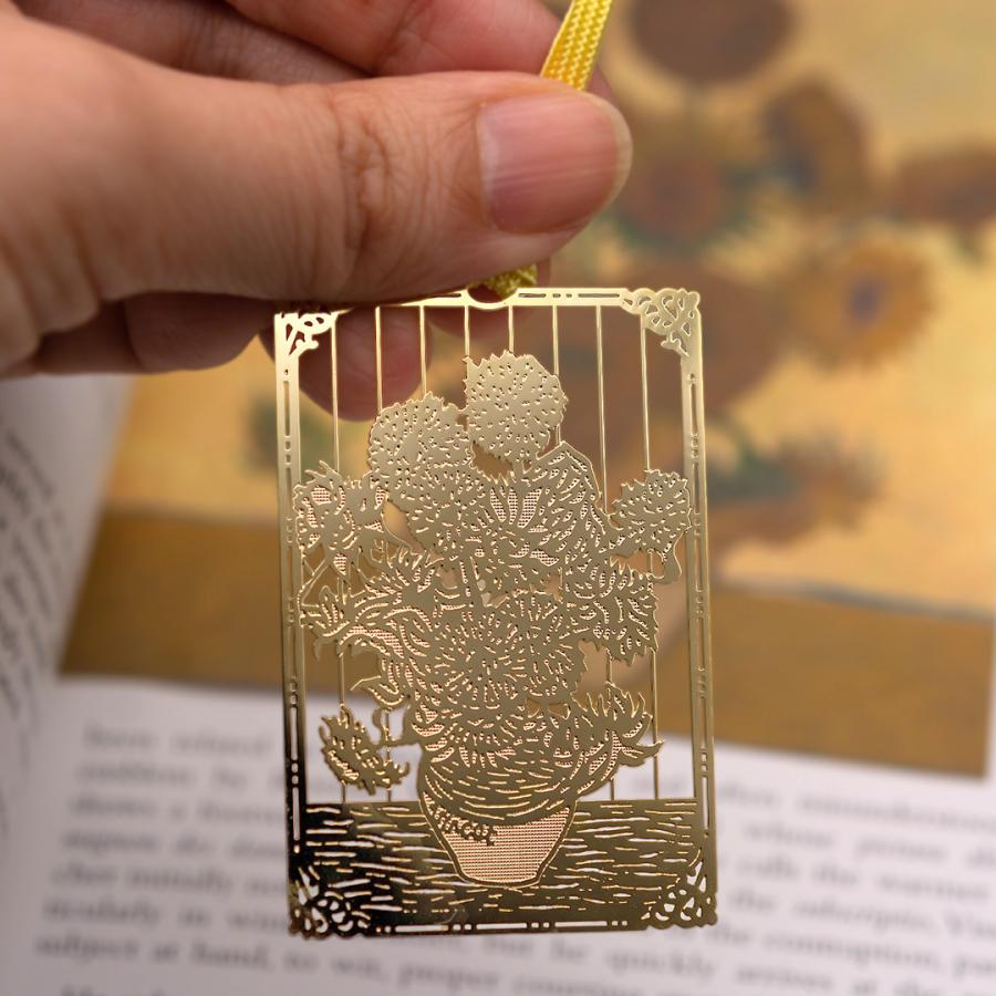 金のしおり「ゴッホのひまわり」 |  | 01