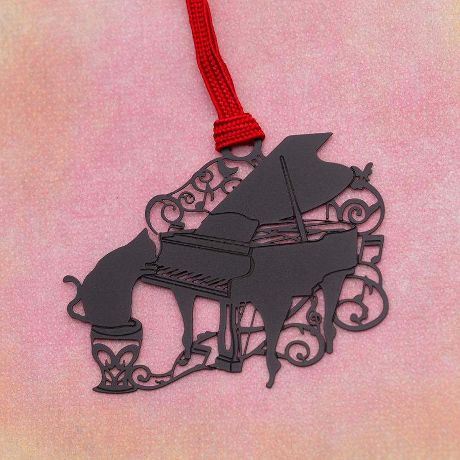 キャットブックマーク「猫とピアノB」 |  | 01