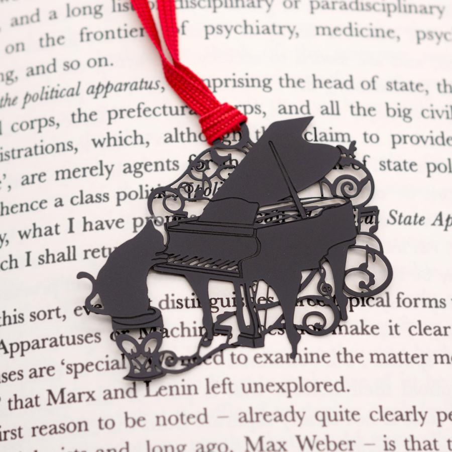 キャットブックマーク「猫とピアノB」 |  | 02