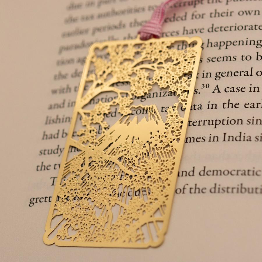 金のしおり「富士と桜」 |  | 01