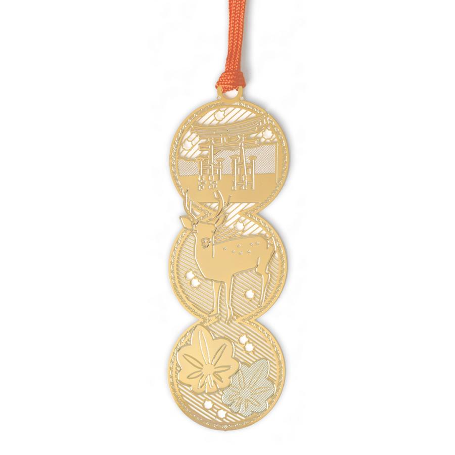 金のしおり「鳥居ともみじ」 | 