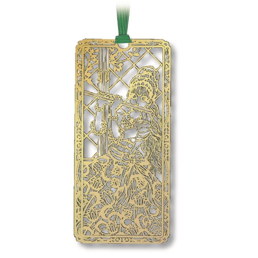 金のしおり「フルートを吹く少女」 | 