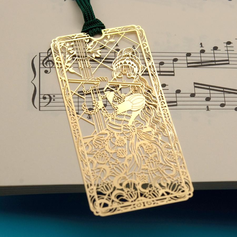 金のしおり「フルートを吹く少女」 |  | 01