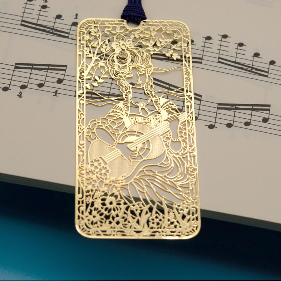 金のしおり「ギターを弾く少女」 |  | 01