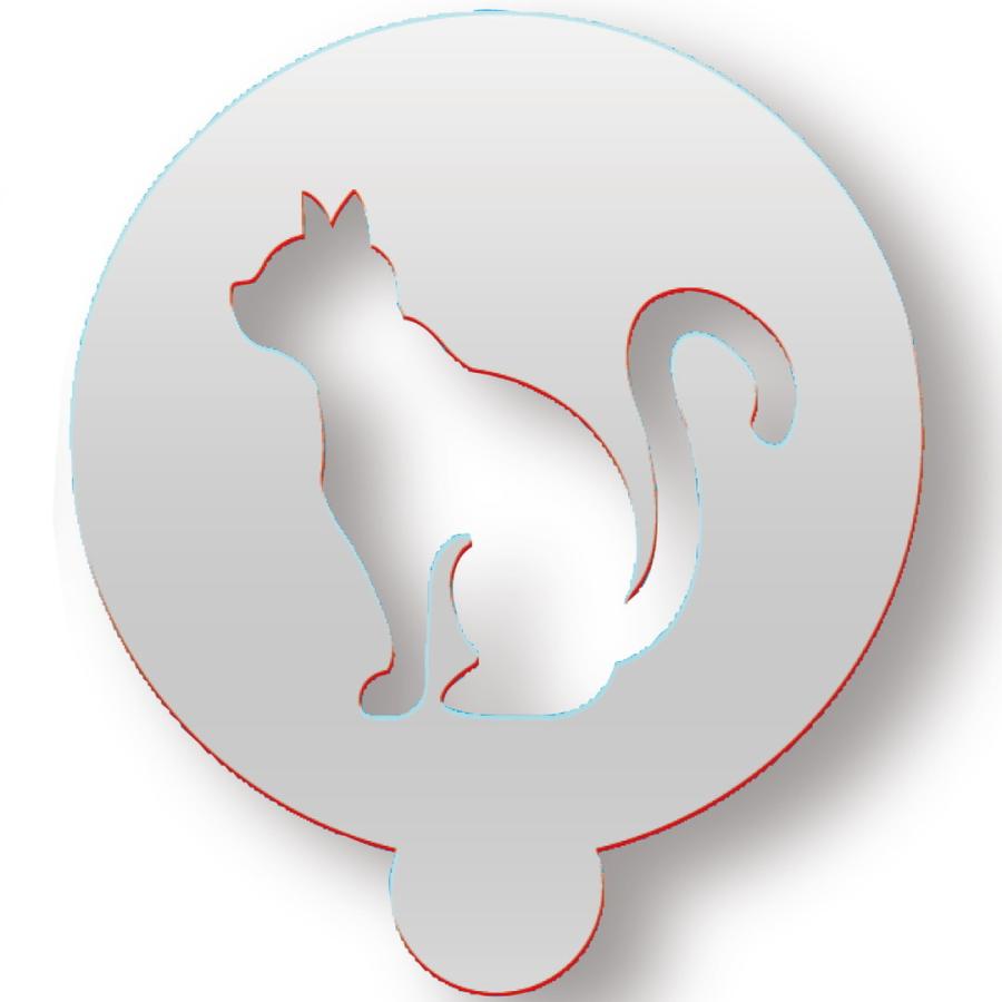 ラテアートステンシル「猫」 | 