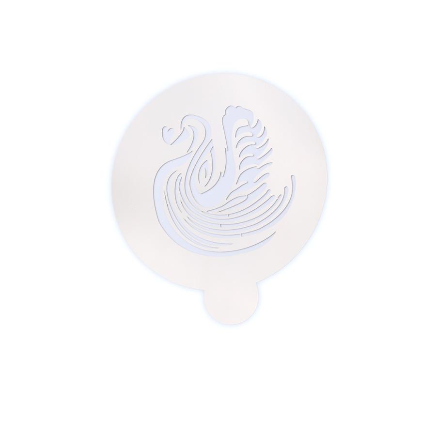 ラテアートステンシル「heartfulswan」 | 