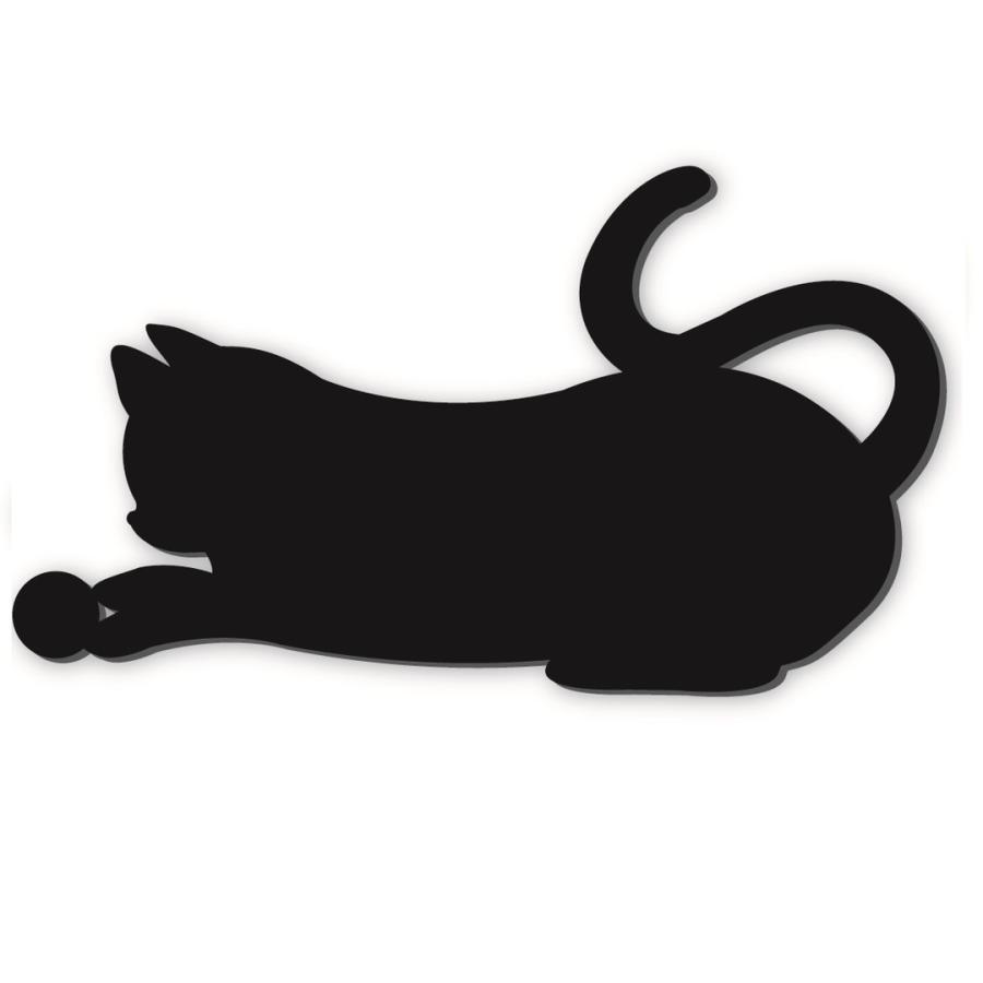 シルエットマグネット「じゃれ合い猫」 | 