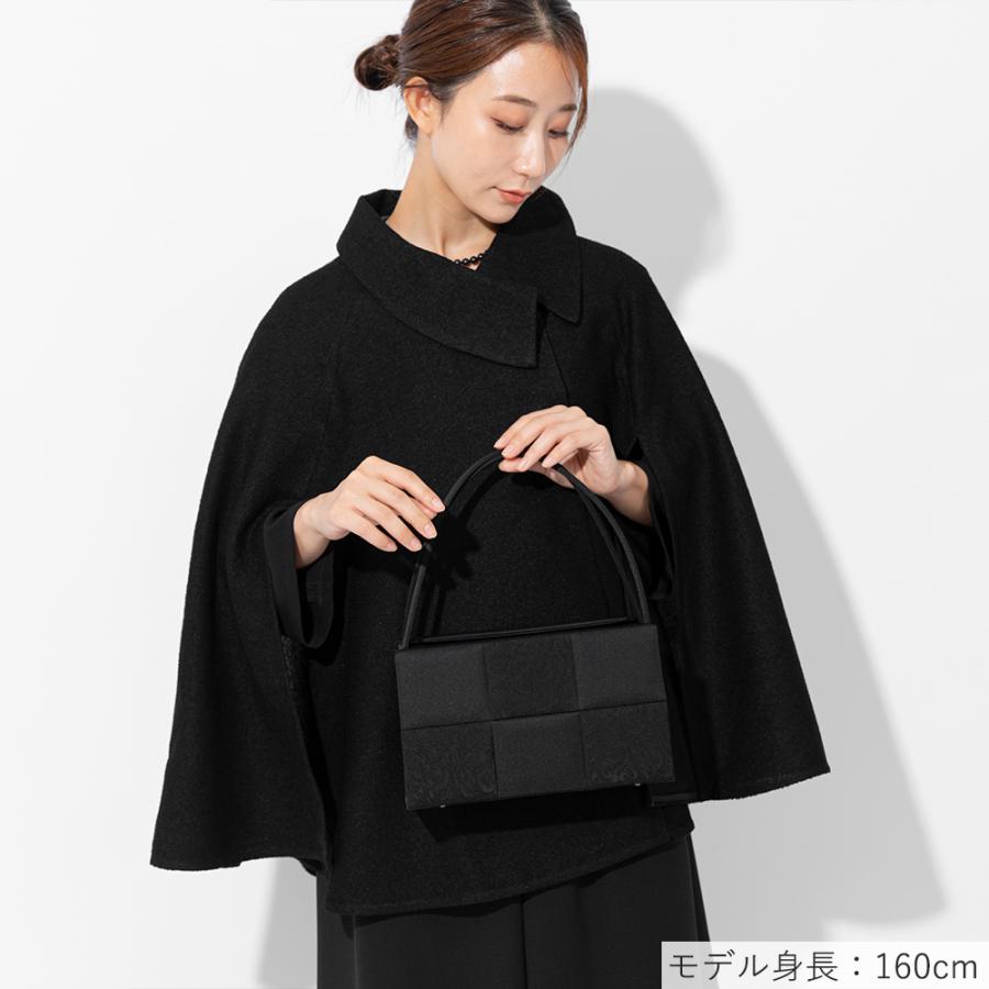 岩佐公式 直営店限定 フォーマルバッグ 日本製  大きめ 岩佐 布製 ブランド 米沢織 葬儀 お葬式 弔事 慶弔両用 かばん 黒 喪服バッグ 冠婚葬祭 法事 iw60809の画像