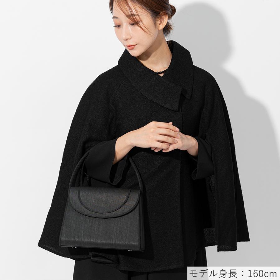 岩佐公式 直営店限定 フォーマルバッグ 日本製 大きめ 岩佐 ブランド ホースヘア 葬儀 お葬式 弔事 慶弔両用 かばん 黒 喪服バッグ 冠婚葬祭 法事 iw60810の画像
