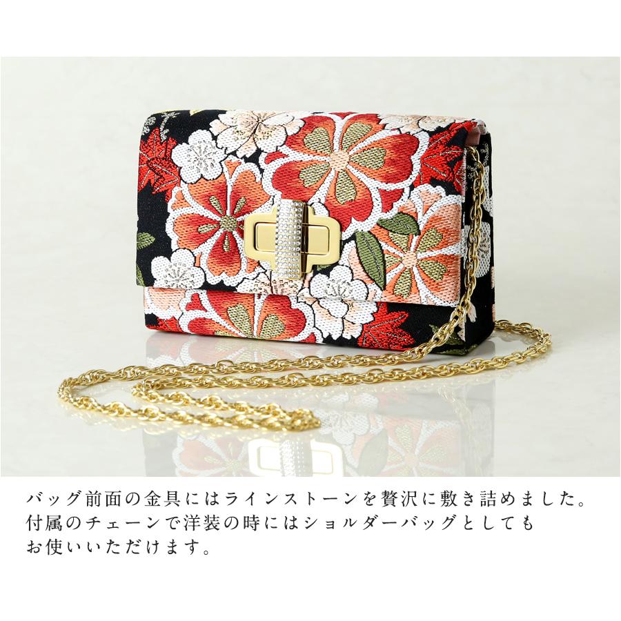 花柄和装用バッグと草履セット29 訪問着に合う草履バッグセット