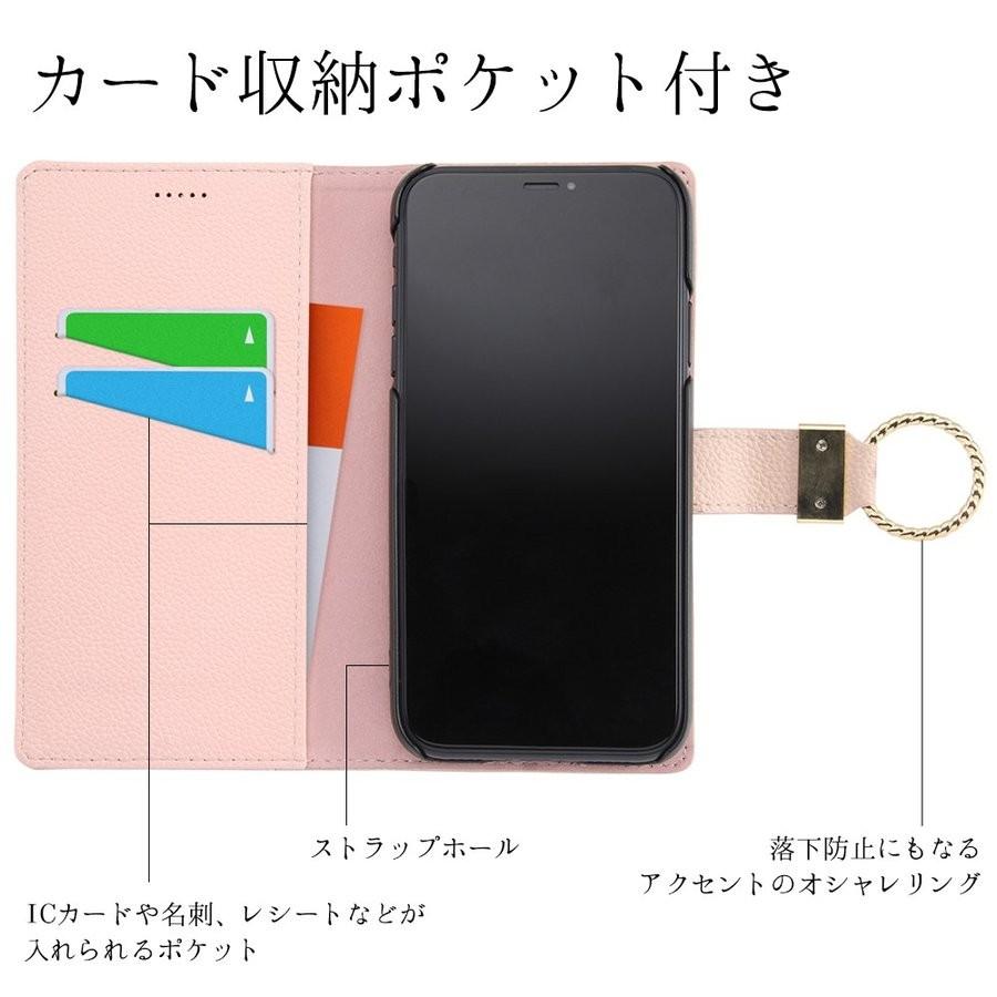 iPhone 11 ケース 手帳型リング付き femine ICカードポケット スタンド機能 ピンク DT-P21LBC16-P｜iwatayacom｜04