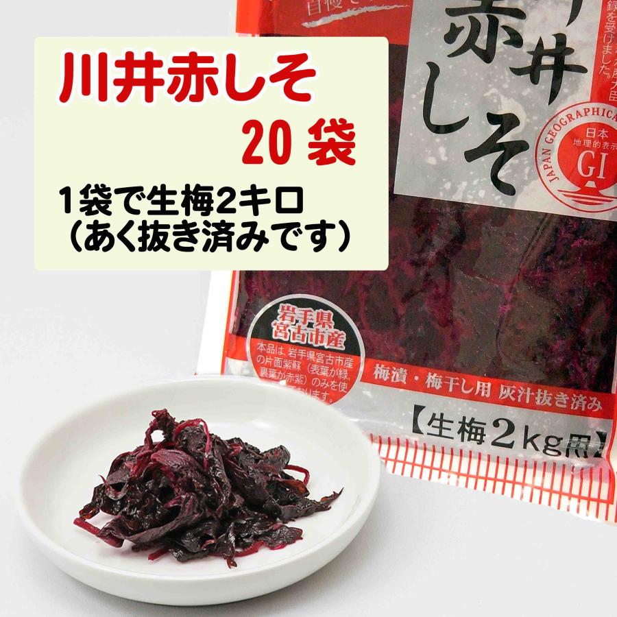 お買い得 川井赤しそ 20袋（1ケース） : 岩手宮古 道の駅 やまびこ館