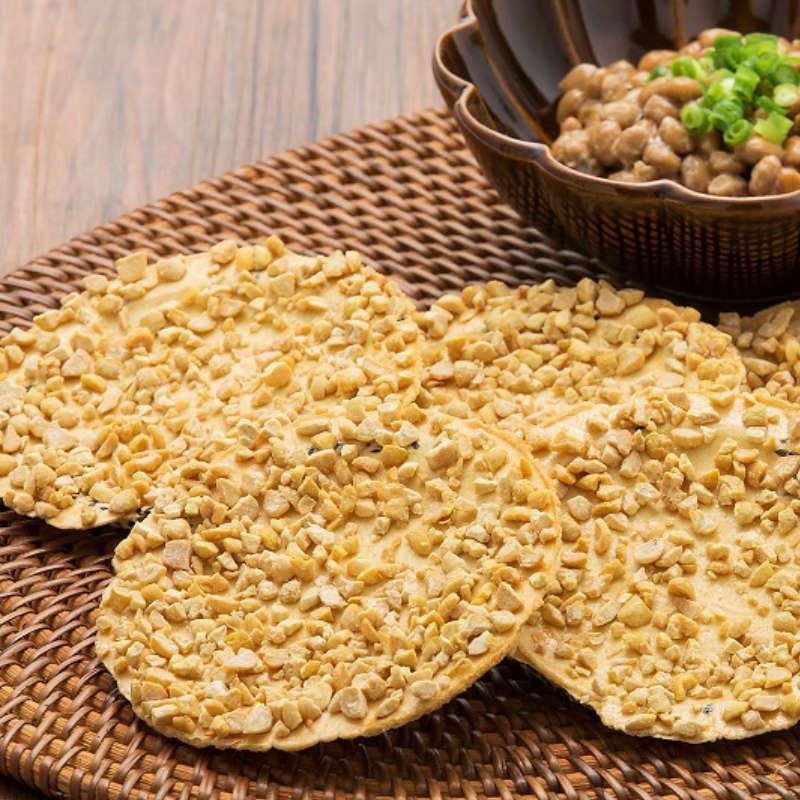 南部せんべい　旗　小松製菓 南部せんべい 納豆せんべい 6枚 プレゼント お祝い 父の日 お土産 ご