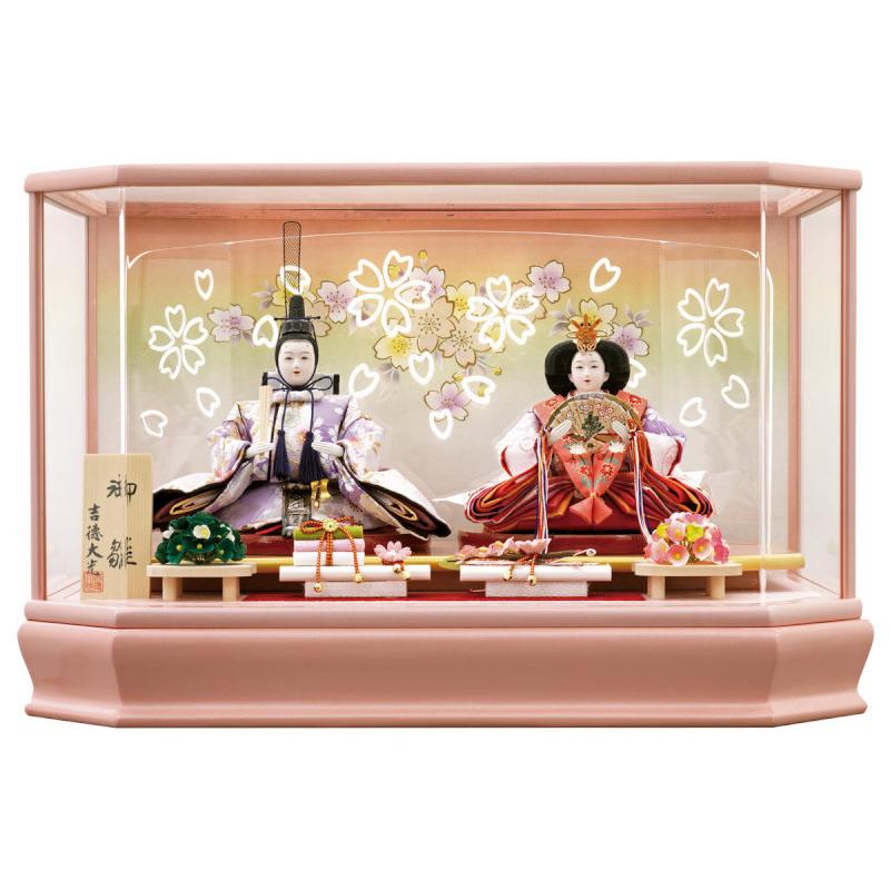 「送料無料・年末感謝」 ひな人形 雛人形 2019年 名入れ木札 ケース 吉徳 衣装着ひな人形 衣装着親王飾り 【LWH1785902353】(63250円)