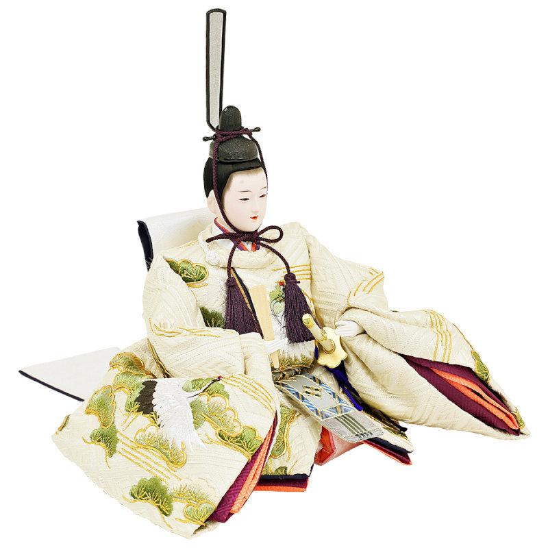 雛人形 親王飾り 人形工房天祥オリジナル 衣装着ひな人形 束帯十二単 「新古今雛 大三五親王 京都西陣裂地：金駒刺繍」 1237079059