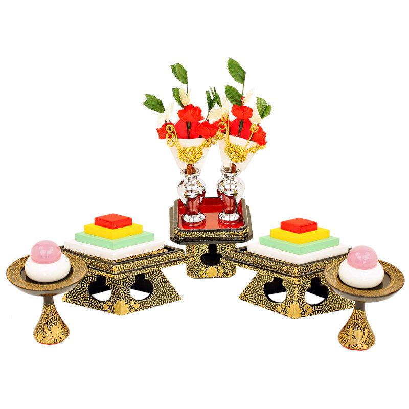 現品発送 雛人形 親王飾り 人形工房天祥オリジナル 衣装着ひな人形 束帯十二単 「新古今雛 大三五親王 京都西陣裂地：金駒刺繍」 【D3586448533】(127019円)