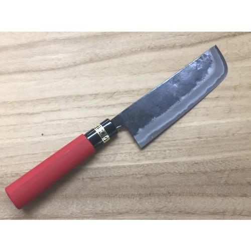 九頭龍川 鍛造 野菜収穫包丁 三枚打 135mm 両刃 白二鋼 シノギ付 九頭龍川 鍛造 野菜収穫包丁 三枚打 135mm 両刃 白二鋼 シノギ付
