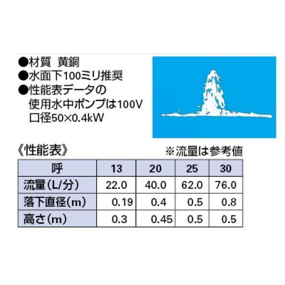 カクダイ 噴水ノズル キャンドルノズル 5386-30_1