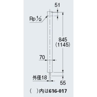 カクダイ 水栓柱 ミカゲ・70角 616-017｜iwauchi-kanamonoten｜02