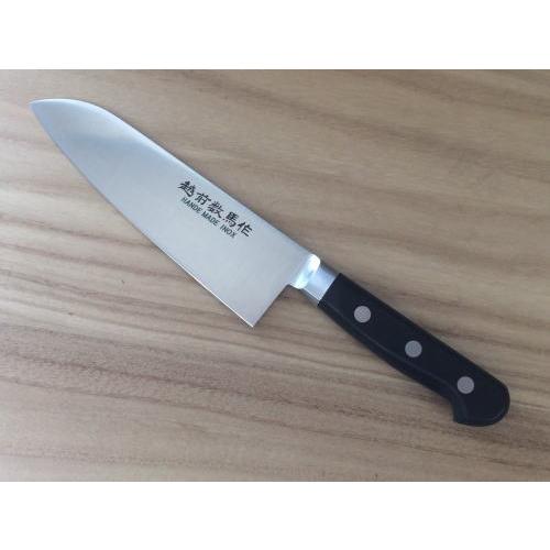 越前数馬 イノックス 本焼 三徳 165mm 両刃 共口金 : 岩内金物店