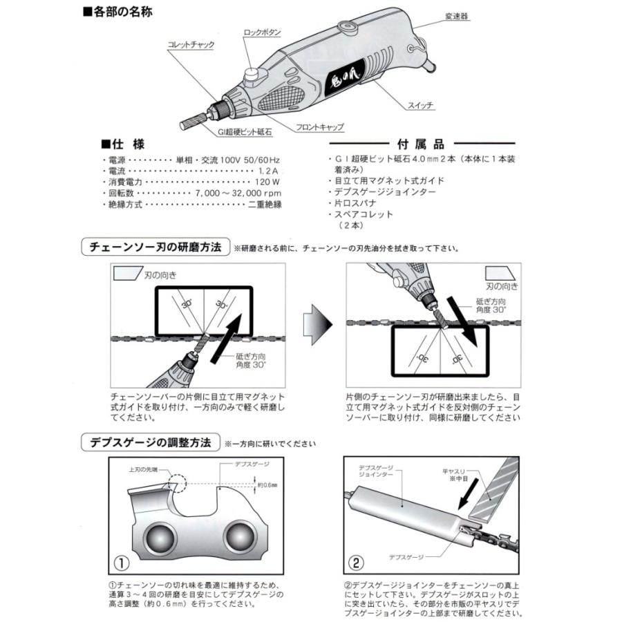 フジ鋼業 鬼の爪 チェーンソー ケンマー 改良型 FK-006 : 岩内金物店