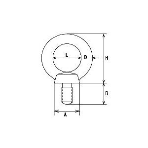 水本機械製作所　ステンレス　アイボルト　10個　鍛造製　ミリネジ　IBF-16M　M16