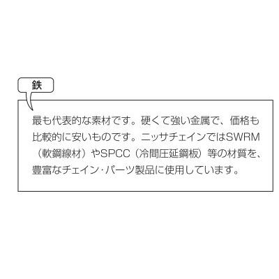 ニッサチェイン ニッサ 鉄 ユニクロ Sフック Cタイプ 4.0mm×29.0mm ISH40C (300個)｜iwauchi-kanamonoten｜03