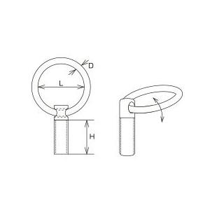 メール便 可 水本機械製作所 ステンレス リングボルト ミリネジ メール便 可 水本機械製作所 ステンレス リングボルト ミリネジ