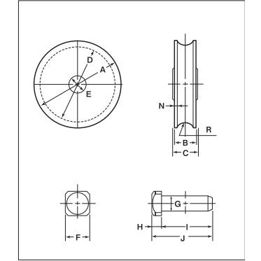 メール便 可  ヨコヅナ 鉄パテント車 丸型 PHP-0601 60mm |  | 01