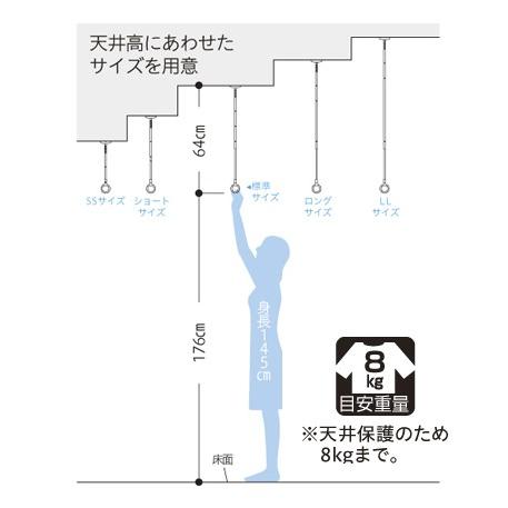 メール便 可 ホスクリーン 川口技研 室内用 物干し金物 SPDS-W ホワイト 1本｜iwauchi-kanamonoten｜03