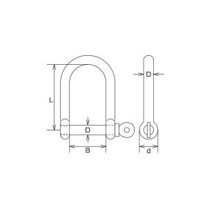 (メール便 可 5個まで) 水本機械製作所 ステンレス ロングワイドシャックル SPLW-10 10mm  1個 *｜iwauchi-kanamonoten｜02