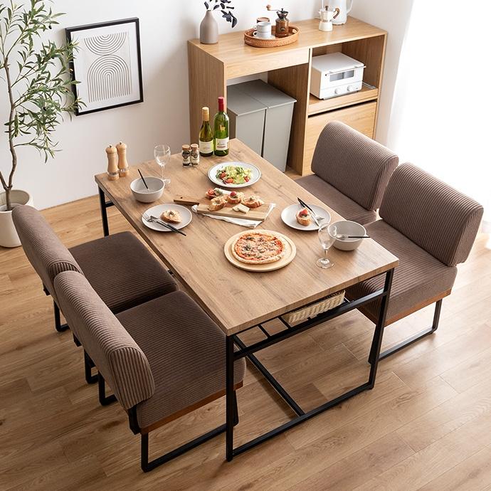 ダイニングソファ 2脚セット ダイニングチェア 一人掛け おしゃれ : 伊