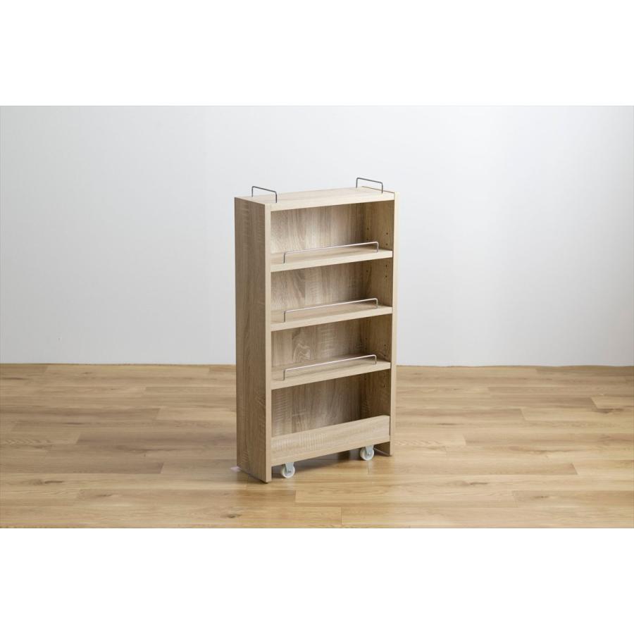 隙間収納ラック 幅16cm ランドリー キッチン リビング 隠しキャスター