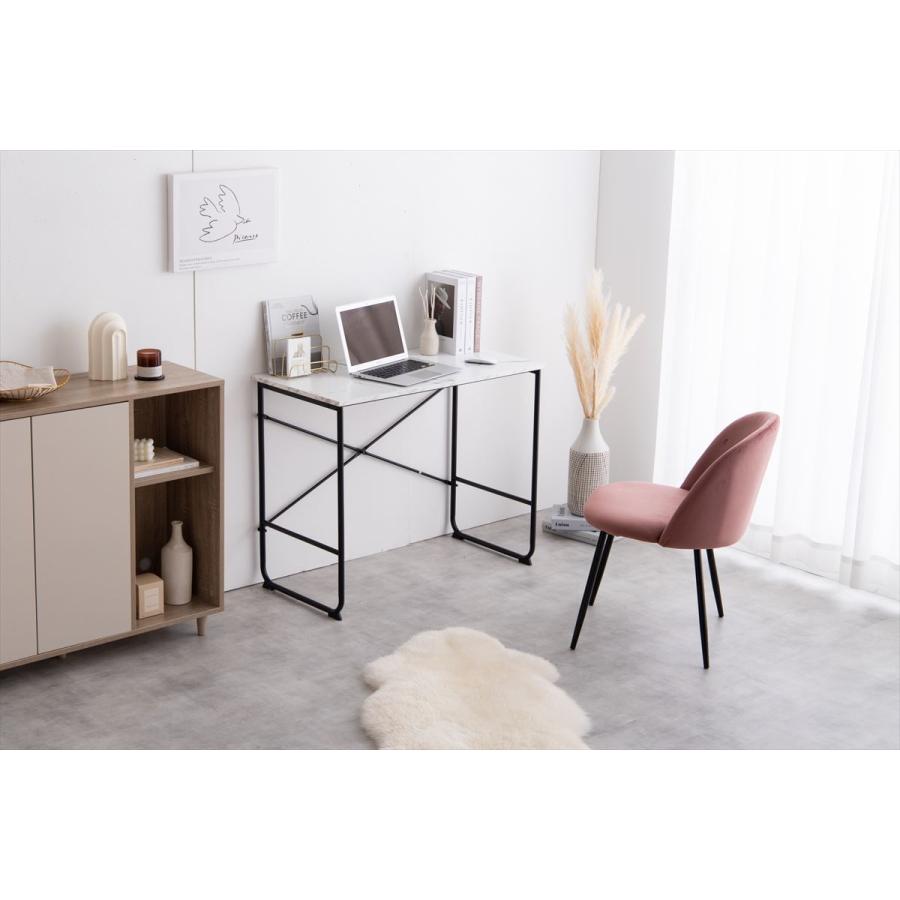 デスク 大理石柄 幅90cm 机 大理石風 オシャレ パソコンデスク