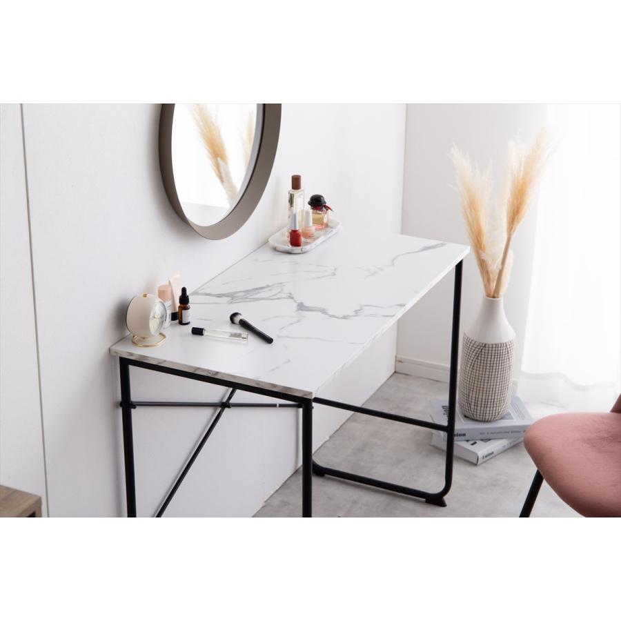 デスク 大理石柄 幅90cm 机 大理石風 オシャレ パソコンデスク