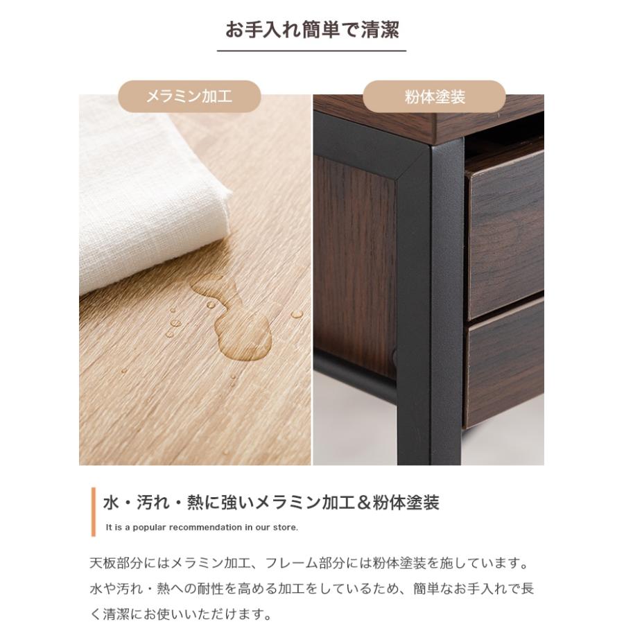 ゴミ箱上レンジラック 幅60cm ロータイプ キッチン収納 スライドトレー 2口コンセントの画像
