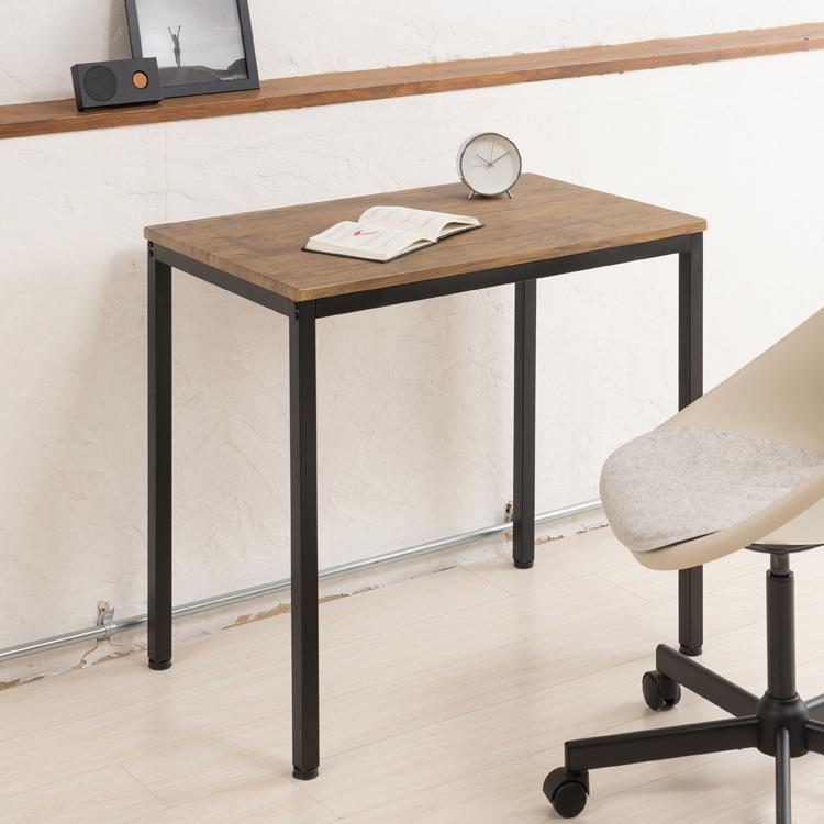 大人モダン テーブル デスク 幅80 奥行50 高さ72 木目 机 リビング