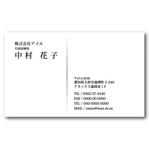 名刺作成 100枚 名刺 簡単作成 校正無料 b004 | ブランド登録なし