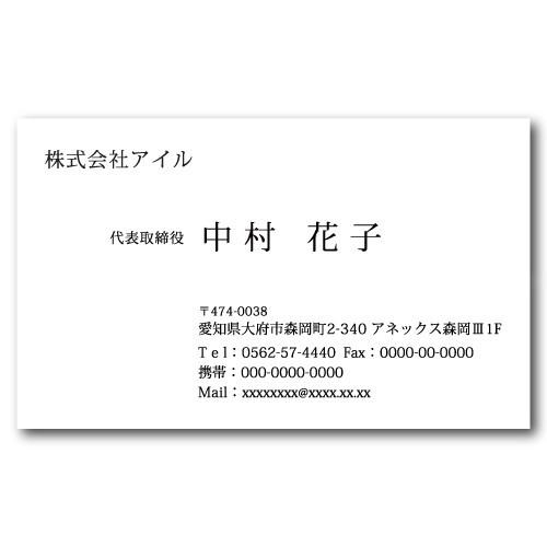名刺作成 100枚 名刺 簡単作成 校正無料 b011 | ブランド登録なし