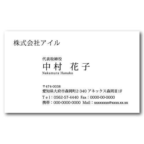 名刺作成 100枚 名刺 簡単作成 校正無料 b017 | ブランド登録なし