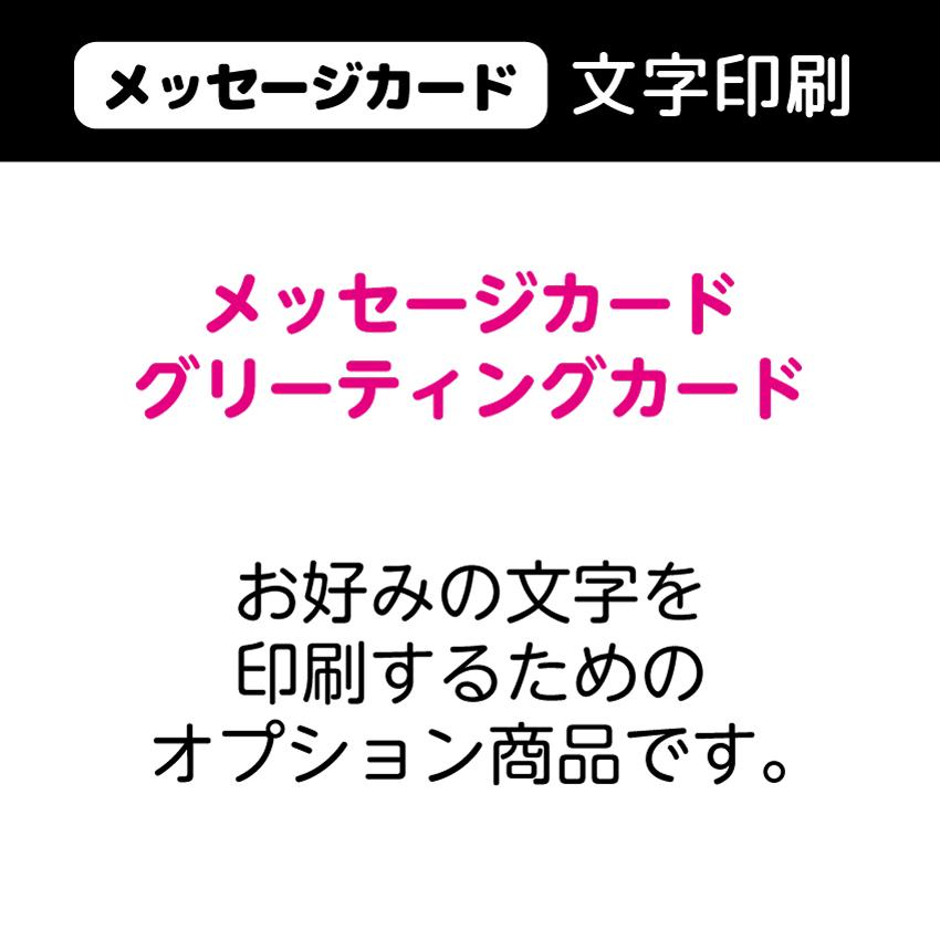 [オプション]メッセージカード 文字印刷 | ブランド登録なし