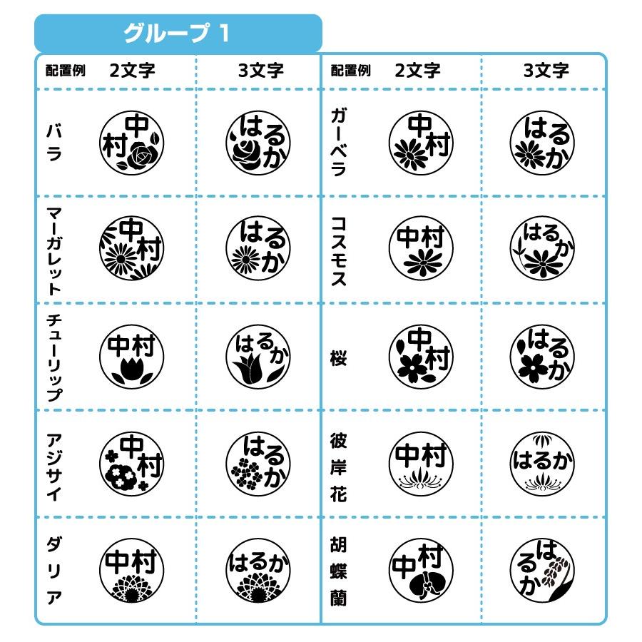かわいい 花モチーフ スタンプ sp005【サイズ10mm/浸透印】 | ブランド登録なし | 01