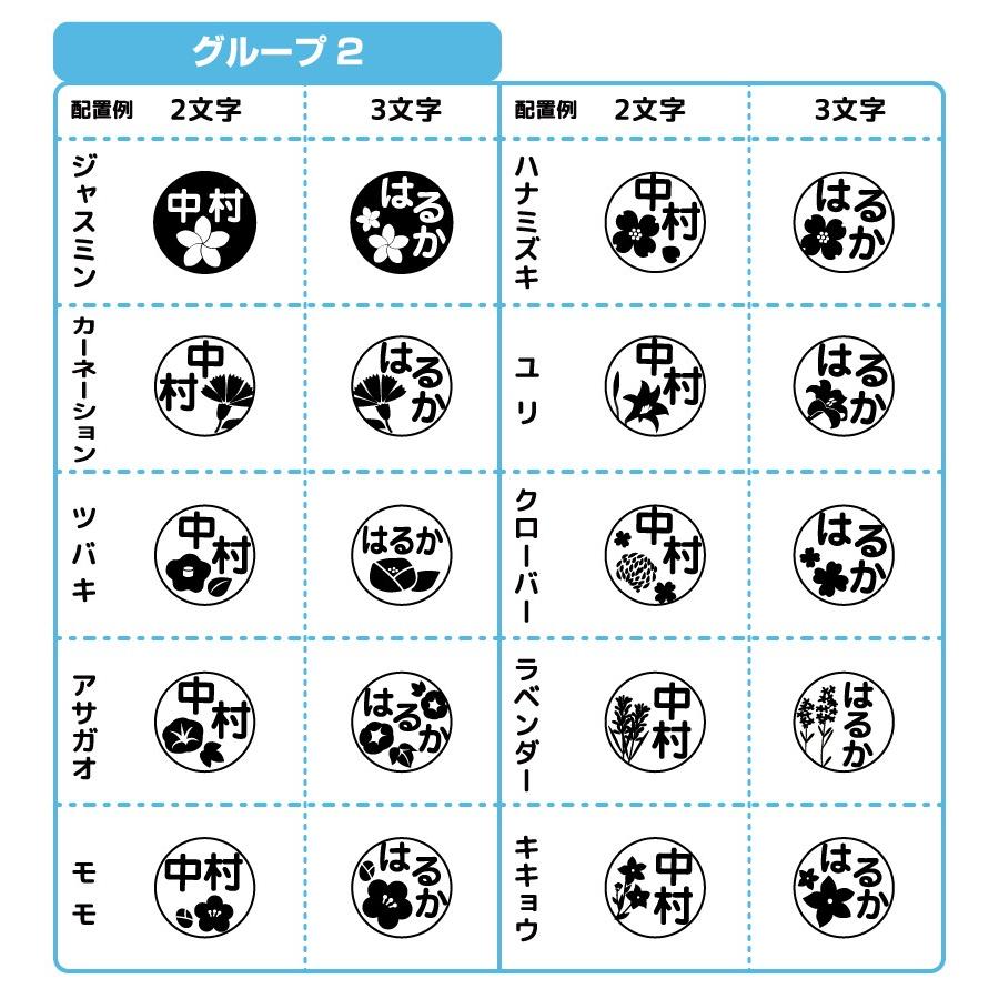 かわいい 花モチーフ スタンプ sp005【サイズ10mm/浸透印】 | ブランド登録なし | 02