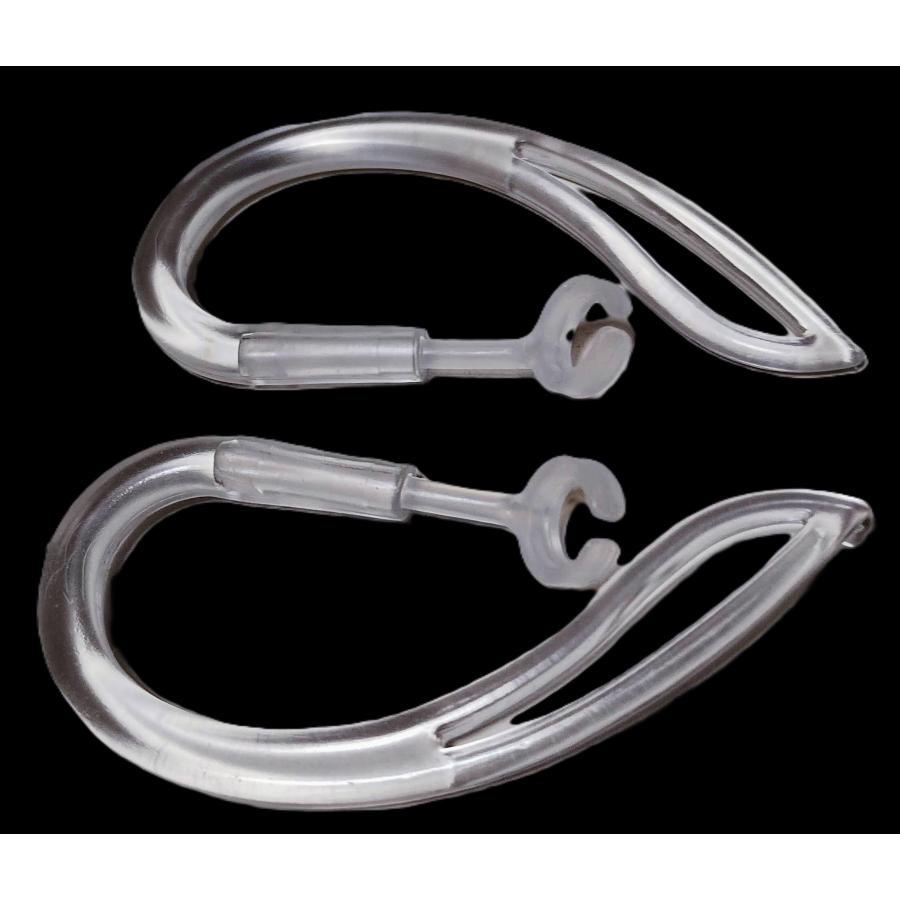 イヤーフック角度付き　透明　左右1セット　ワイヤレスイヤホン落下防止　シリコン  ポイント消化 送料込 送料無料 | 