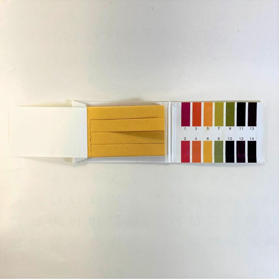 pH試験紙 スティック リトマス紙 80枚 PH0-14 アルカリ 酸性 測定 水質