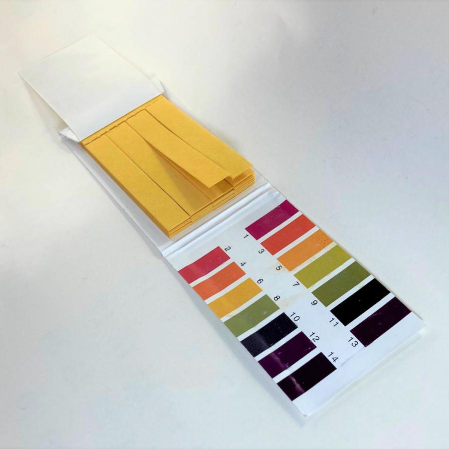 pH試験紙 スティック リトマス紙 80枚 PH0-14 アルカリ 酸性 測定 水質