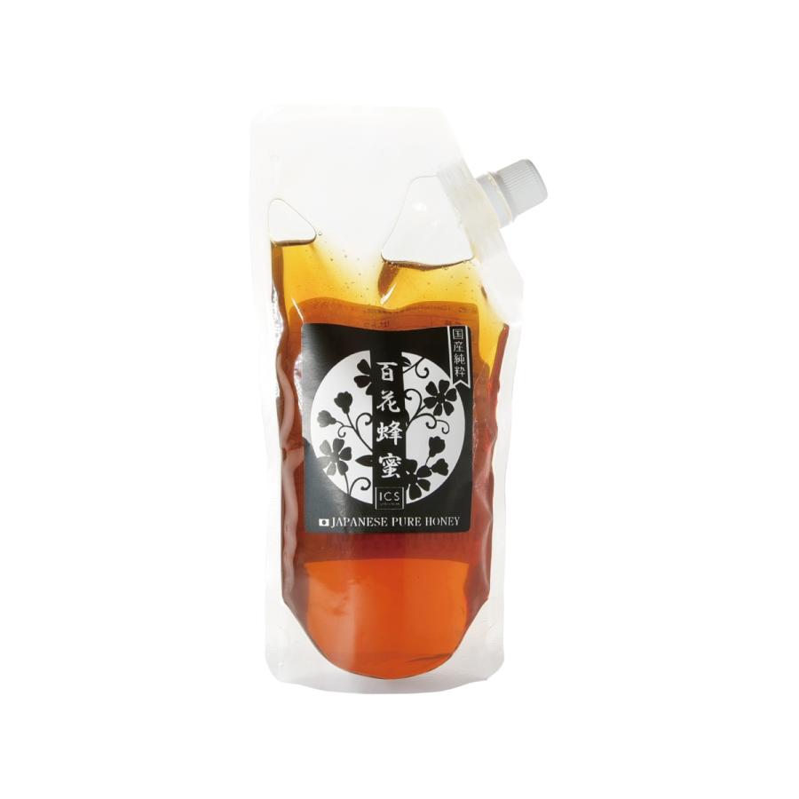 国産 純粋はちみつ 350g 蜂蜜 詰め替え用 百花蜜 ICSselection