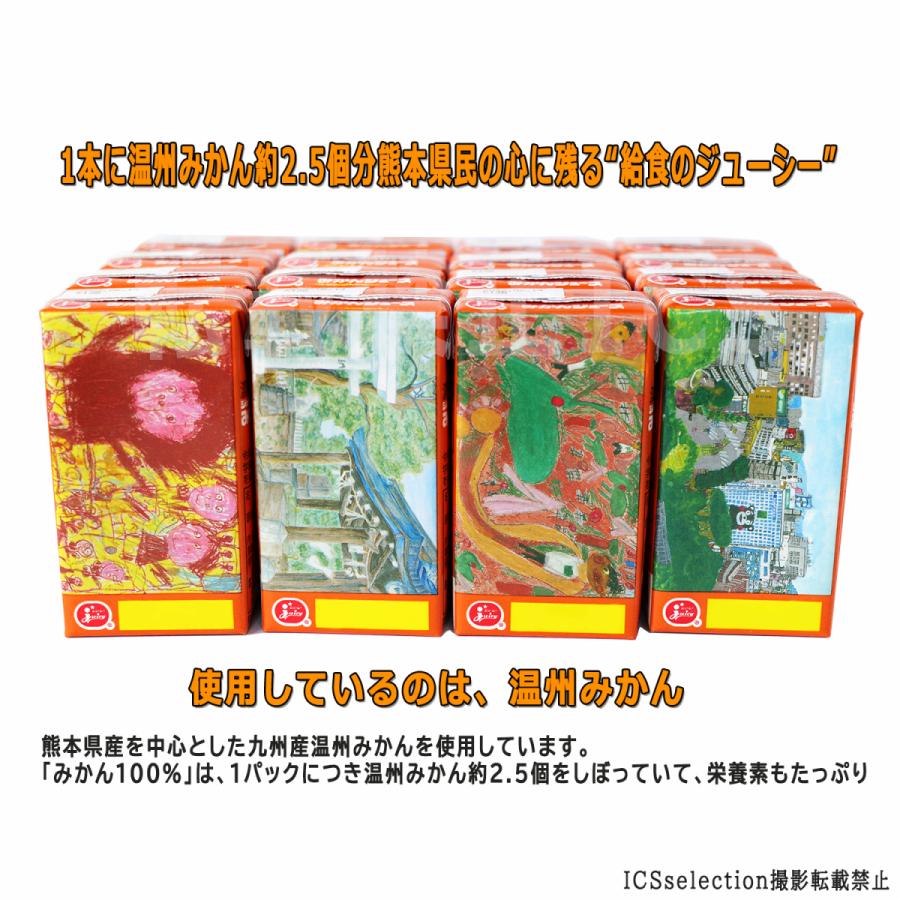 ジューシー JA熊本果実連 みかんジュース 果汁100％ 125ml×72本