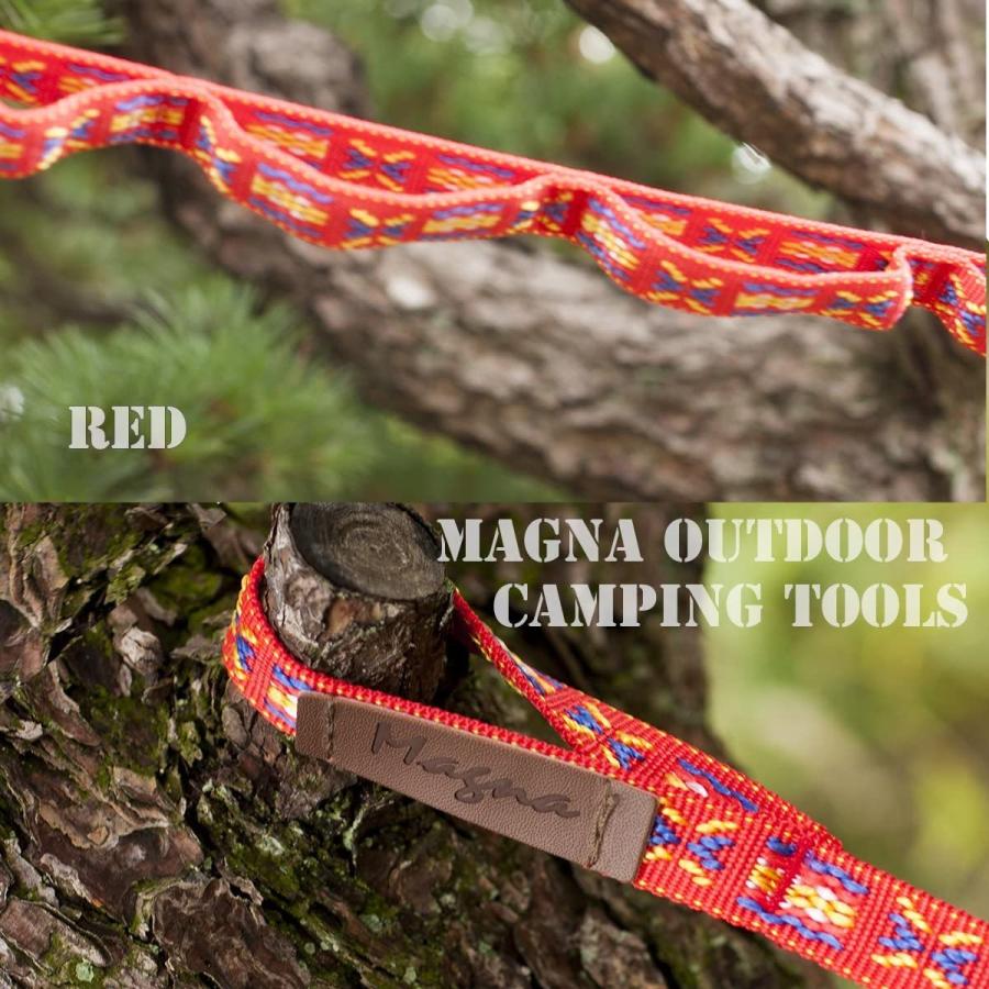 ハンギングチェーン カラビナ 10個付き デイジーチェーン キャンプ の小物整理に 250cmタイプ 赤色 |  | 03